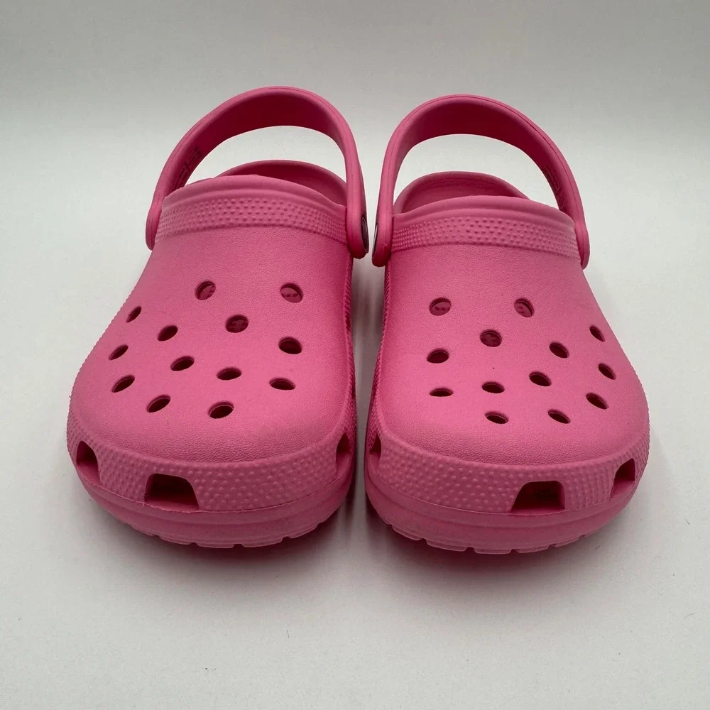 Crocs Classic Clog Barbiecore Summer Water Friendly Kids J5 Pink Flexible Light